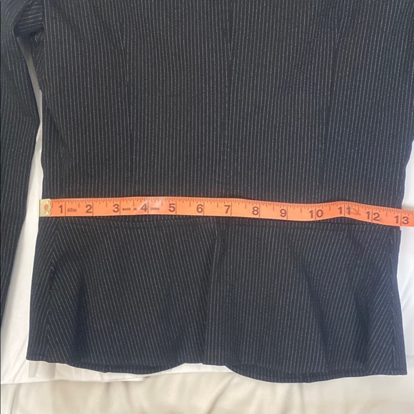 Sele Black Pinstripe Juniors Y2K Style Blazer Jacket, Size 5/6 - Picture 7 of 7